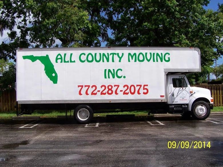 All County Moving commercial truck